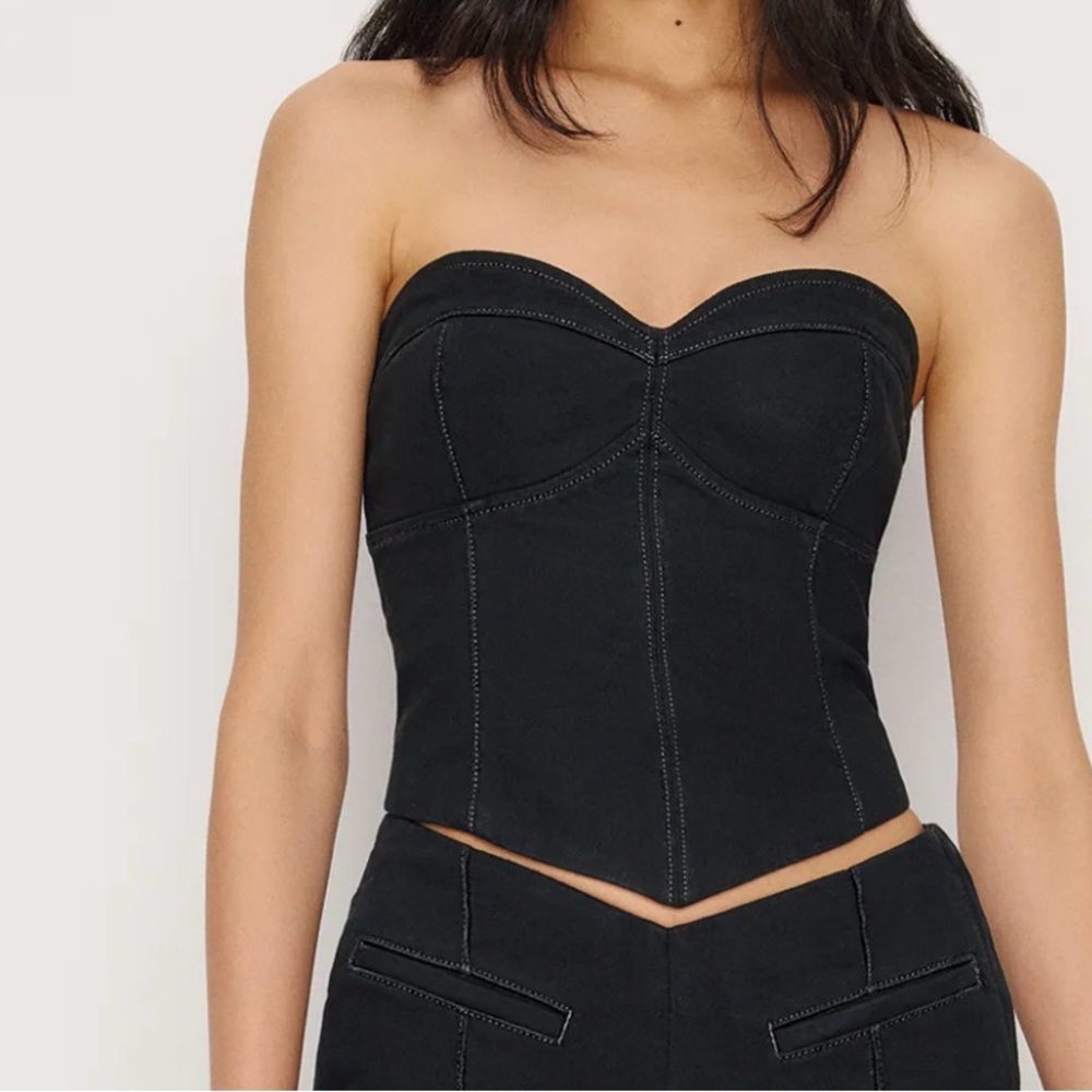 Reformation Kamila Denim Top